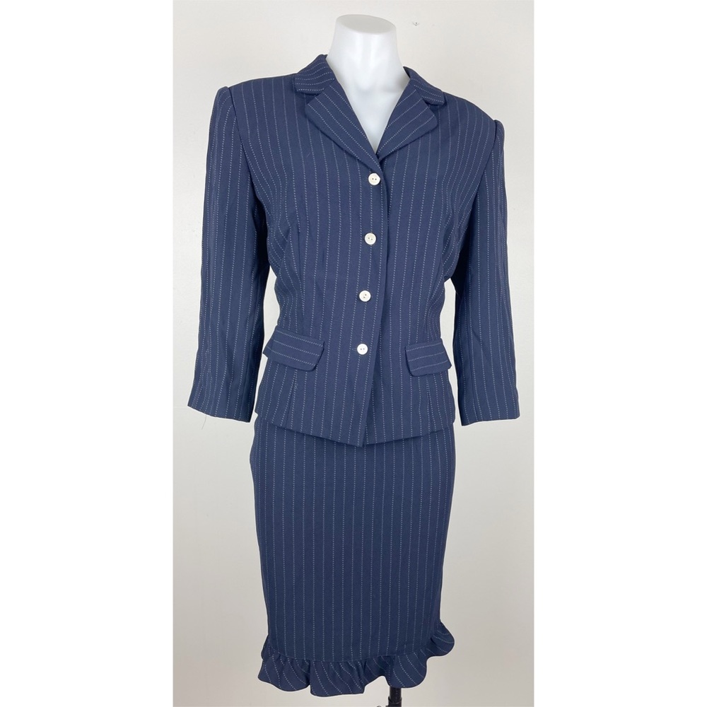 Donna Morgan Two Piece Stripe Skirt Set Size 12
